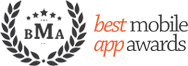 Best Mobile App Awards winner badge