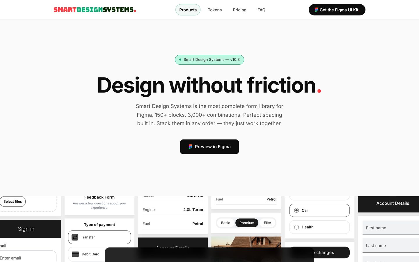 Smart Design Systems — A design system you can try before you buy — the site is the product, running live. Built with AI.